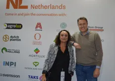 Marijke van Rongen and Ronald Hoek with Blue Radix visiting the Holland pavilion.